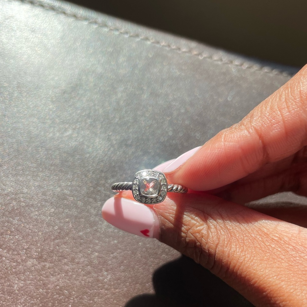 David Yurman Kids Albion Ring with Morganite and Diamonds